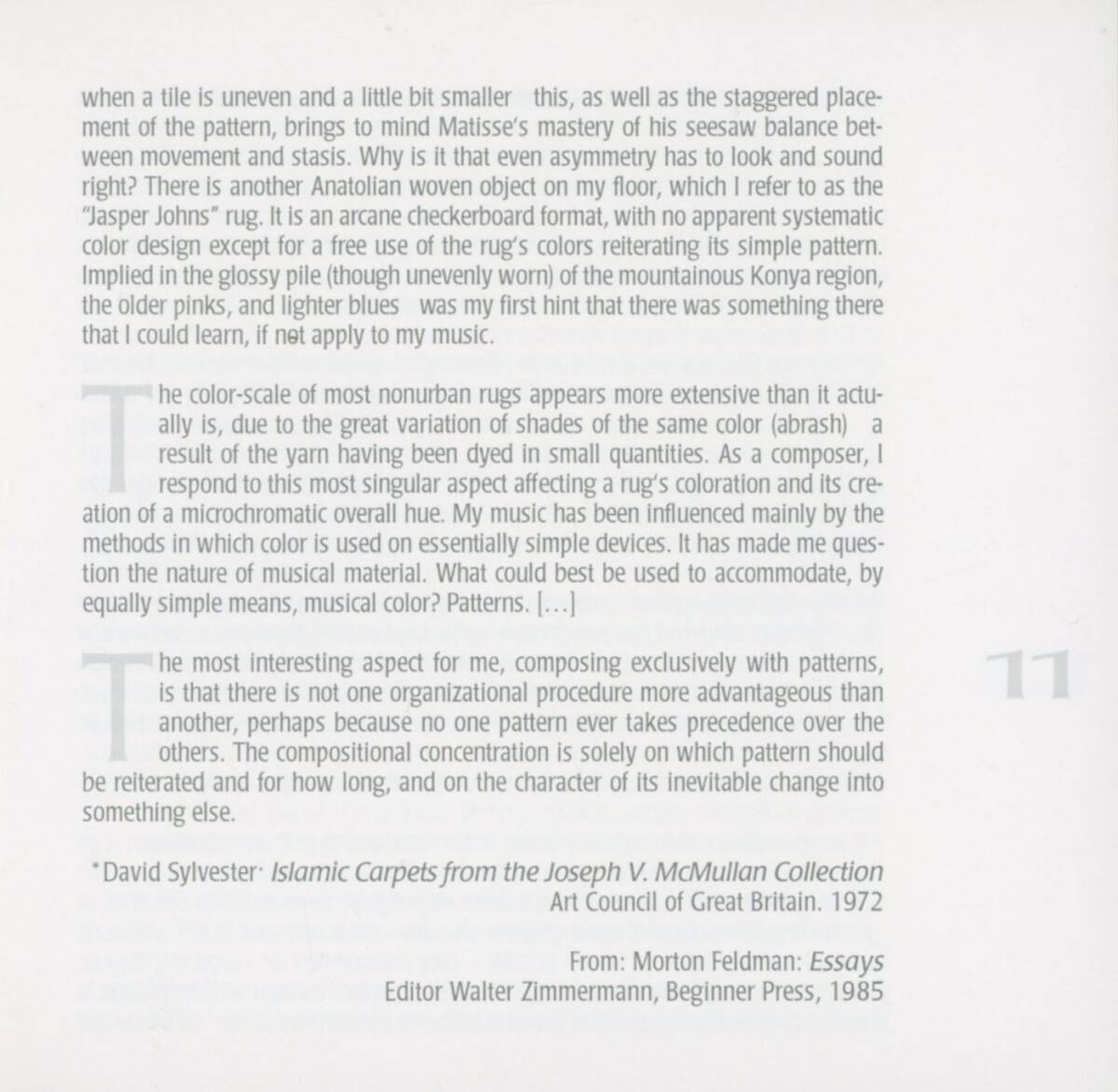 Morton Feldman - Crippled Symmetry ; Dietmar Wiesner, Markus Hinterhauser, Robyn Schulkowsky ; col legno_画像5