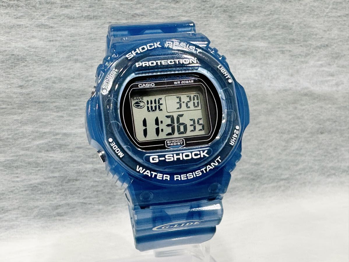 ◇CASIO カシオ G-SHOCK Gショック 腕時計クリアブルー スケルトン スティング GL-240 稼働品◇の画像2