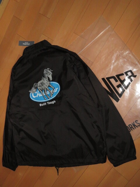 送料無料発送 23AW チャレンジャー CHALLENGER IRON HORSE COACH JACKET BLACK XL 正規品 新品未使用 タグ,付属袋付き(撮影,採寸の為開封)_画像4