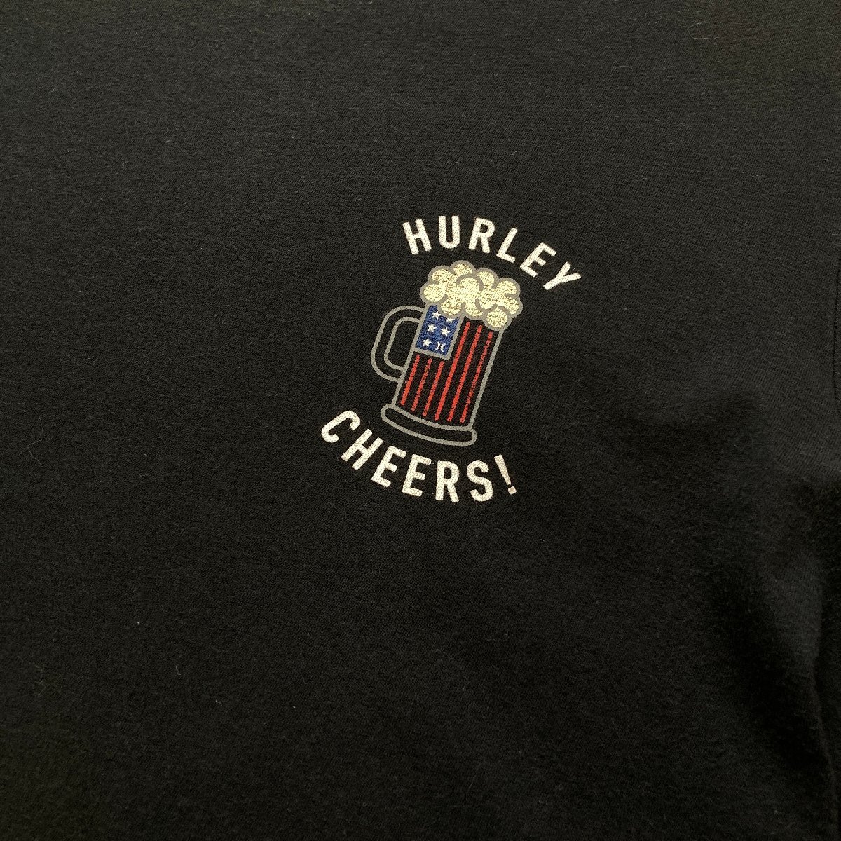 Hurley　ハーレー　CHEERS！ プリント Tシャツ　ブラック/黒　S PETIT_画像4
