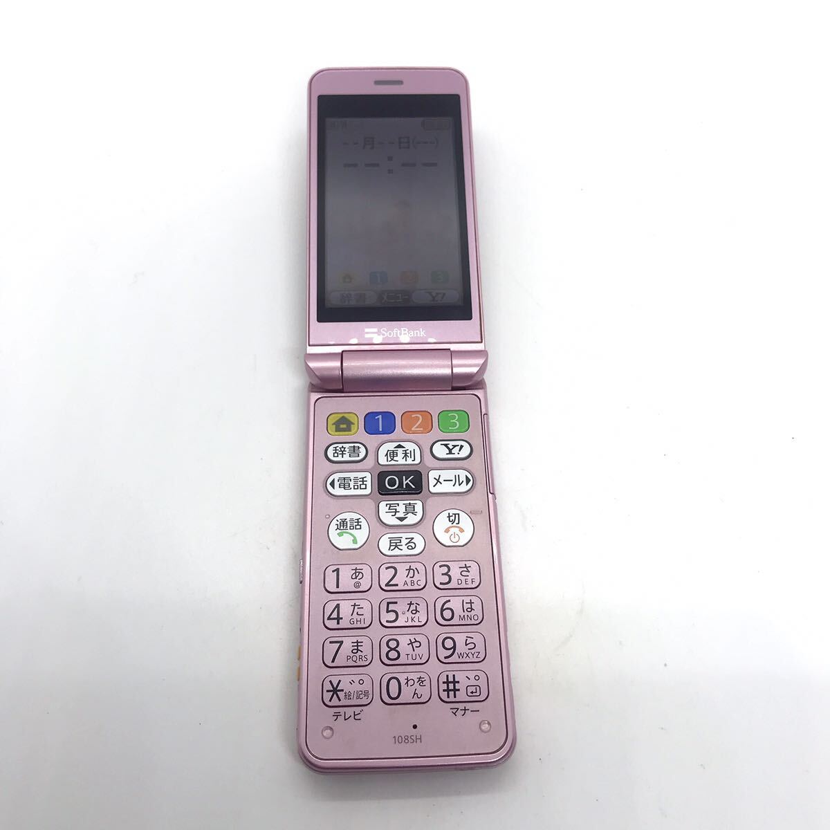 概ね美品 SoftBank かんたん携帯 108SH SHARP シャープ ガラケー 携帯電話 d5b85cy15_画像2