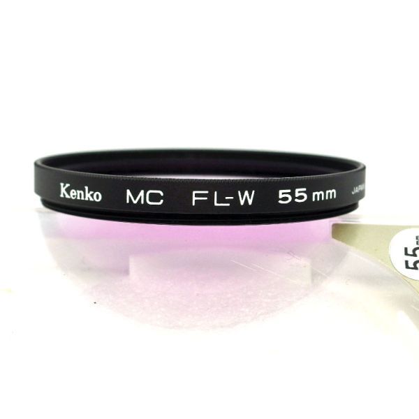 ケンコー Kenko 55mm MC FL-W（蛍光灯色補正）フィルター（中古動作品）_画像1