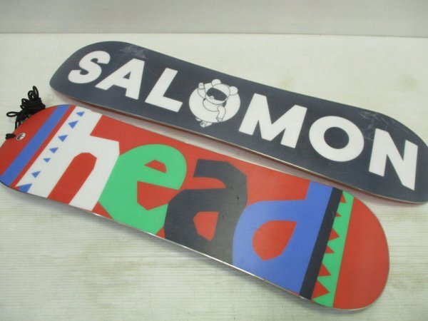 1686 SALOMON HEAD サロモン ヘッド キッズ スノーボード 80cm 90cm 板 2点セット/子供用 ジュニア ベアブリック 2020モデル ラウディー_画像3