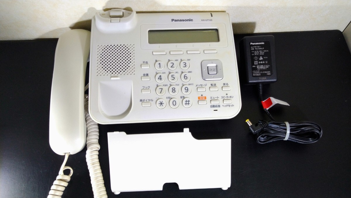 Panasonic パナソニック SIP電話機 KX-UT123N スタンド＋ACアダプター付き_画像10