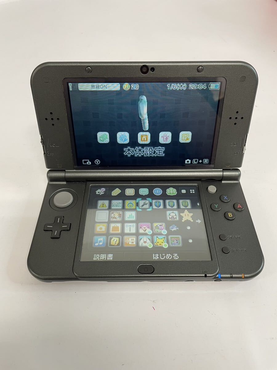 Nintendo 任天堂　NEW 3DS LL ブラック　タッチペン有り　動作確認済_画像1