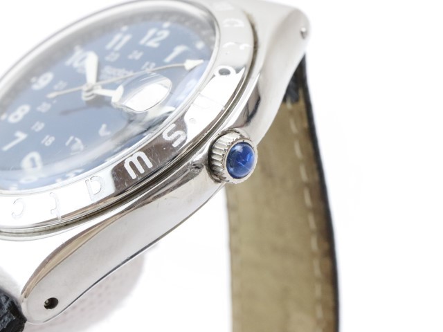 S658T スウォッチ swatch メンズ クオーツ QZ 腕時計 純正ベルト 日付機能_画像2