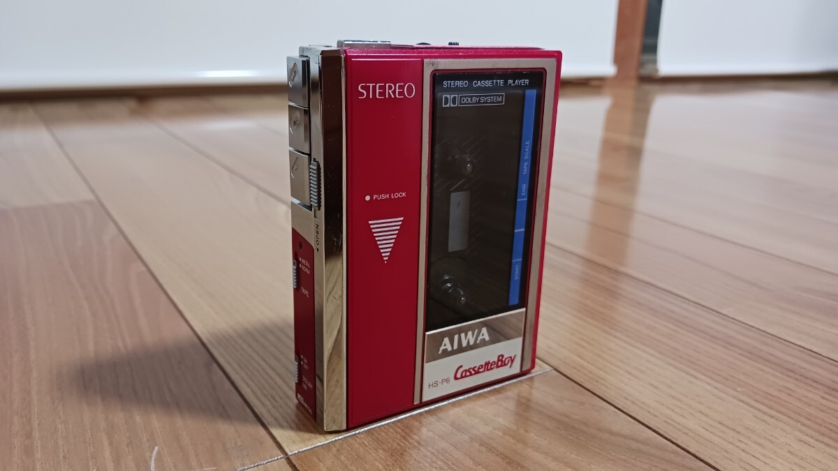 ☆未使用に近い☆　aiwa カセットボーイ Cassette Boy HS-P6 ポータブルカセットプレーヤー アイワ_画像1