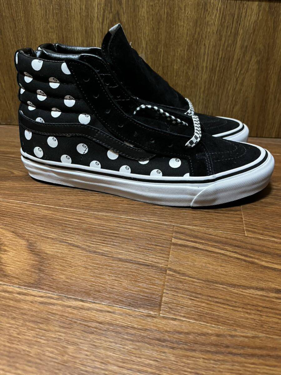 VANS × STUSSY ヴァンズ バンズ ステューシー コラボ 未使用 デッドストックSK8-HI US10 28cm スケート ハイ ハイカット オリジナル靴紐付_画像3