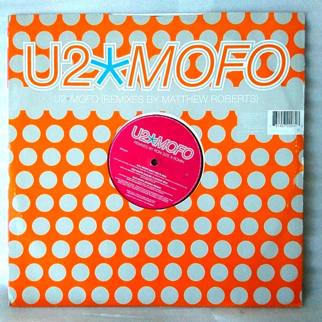 ★★U2 MOFO (REMIXES BY MATTHEW ROBERTS /RONI SIZE / ROMIN) ★12インチ アナログ[536MP_画像1