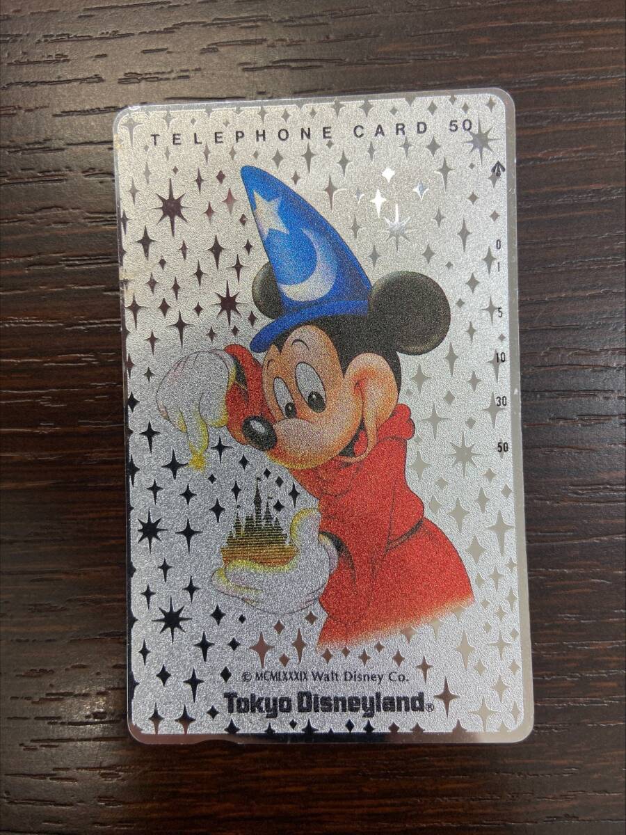 #5418 テレカ50 東京ディズニーランド Tokyo Disneyland ミッキー 未使用 美品_画像1