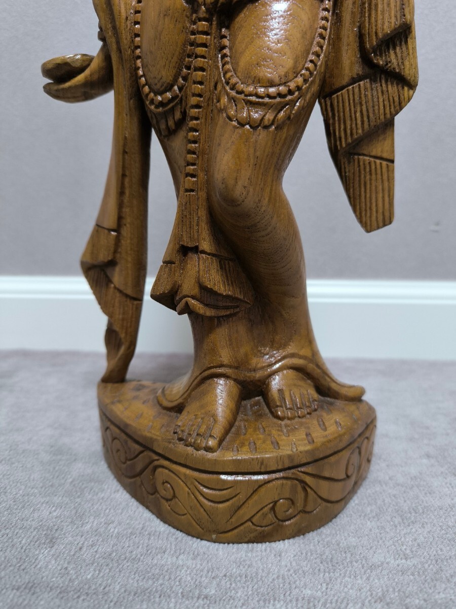 一本彫り 木彫 神仏像 女神像 仏像 彫刻 縁起物_画像5