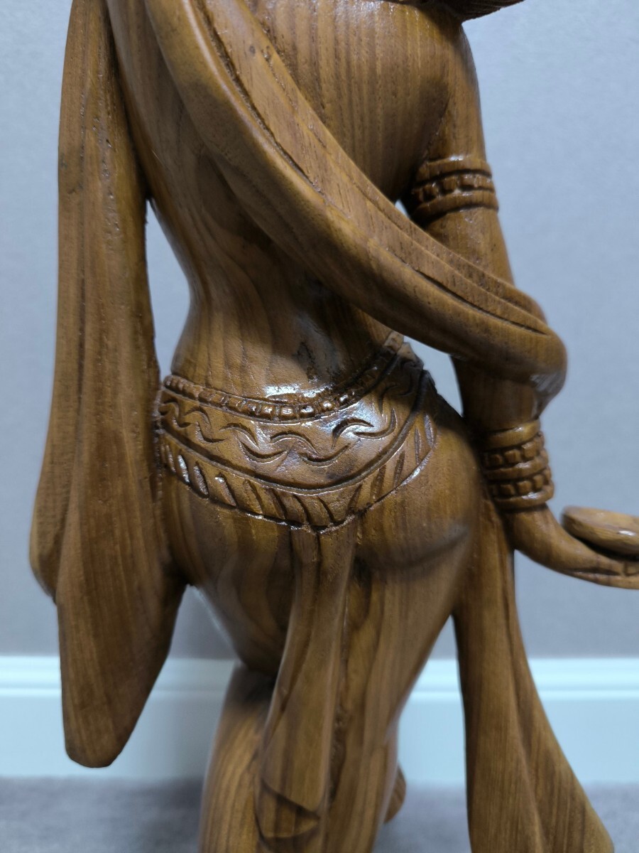 一本彫り 木彫 神仏像 女神像 仏像 彫刻 縁起物_画像7