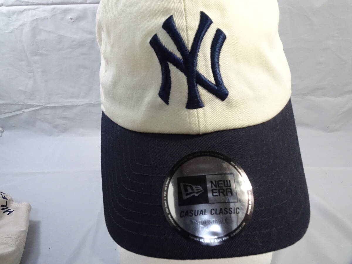 ★NEW ERA ニューエラ genuine ニューヨーク ヤンキース ホワイト ブラック CAP 帽子 キャップの画像6