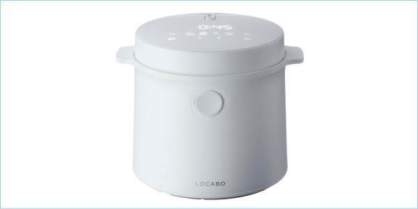 [DSE] (新品) LOCABO 糖質カット 炊飯器 JM-C20E -W ホワイト 糖質カット炊飯2合・通常玄米炊飯5合/炊き込み炊飯4合 ロカボの画像1