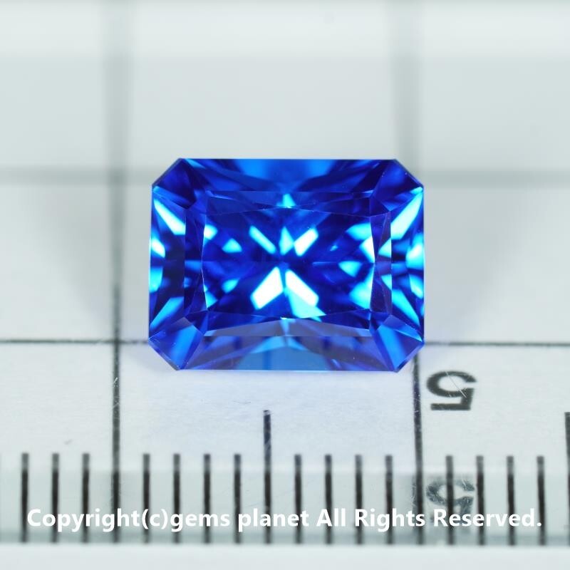 クリックポスト 3.11ct コバルトブルー シンセティックスピネル スイス製 137_画像5