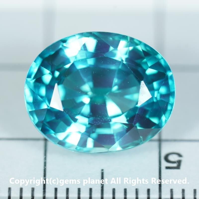 クリックポスト 9.98ct ブルーグリーンシンセティックサファイア 427_画像4