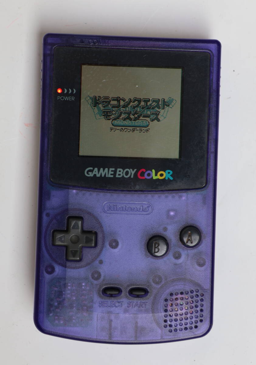 任天堂　Nintendo　GAME BOY COLOR　本体+ソフト〔ドラゴンクエスト〕CGB-001 中古 動作品_画像1