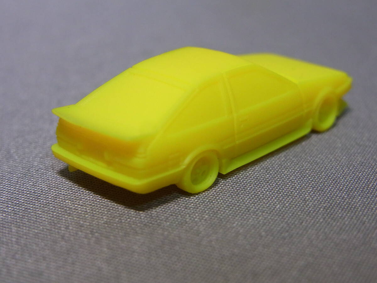 ★リアル!★トヨタ スプリンター トレノ TRENO AE86 Yellow スーパーカー消しゴム 1/120 IG3436 イグニッションモデル の画像2