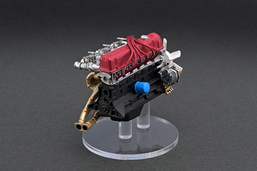 ★新品・未開封!★Nissan L28 改 Engine Red 1/18【Web限定! 赤ヘッド/タコ足/SOLEX3キャブ IG3011付属品】3357★イグニッションモデル