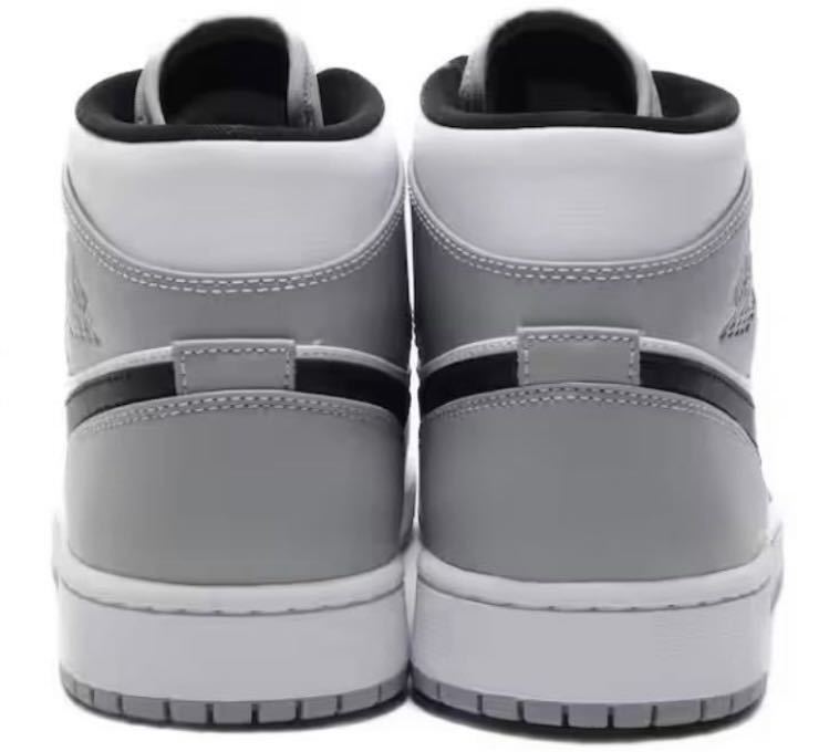 即決27cm NIKE AIR JORDAN1 MID Light Smoke Grey/Black-White ナイキ エアジョーダン1 ミッド ライトスモークグレー　 554724-092