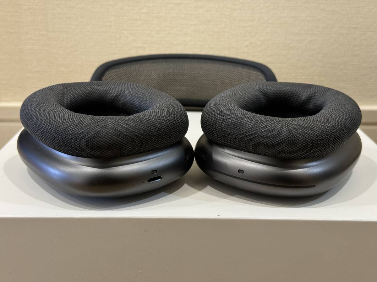 【中古美品】Apple AirPods Max スペースグレイ＋純正Lightning-3.5mmオーディオケーブル（送料無料）_画像3