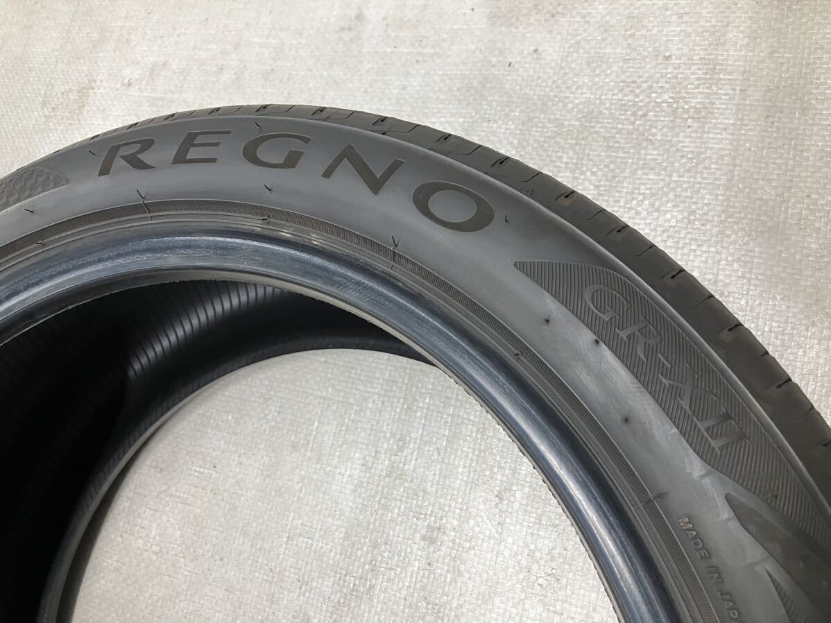 送料無料 バリ溝 2022年製 ブリヂストン レグノ GR-XⅡ 245/45R19 BRIDGESTONE REGNO レクサス LS460 LS600h アルファード エルグランド Aの画像3