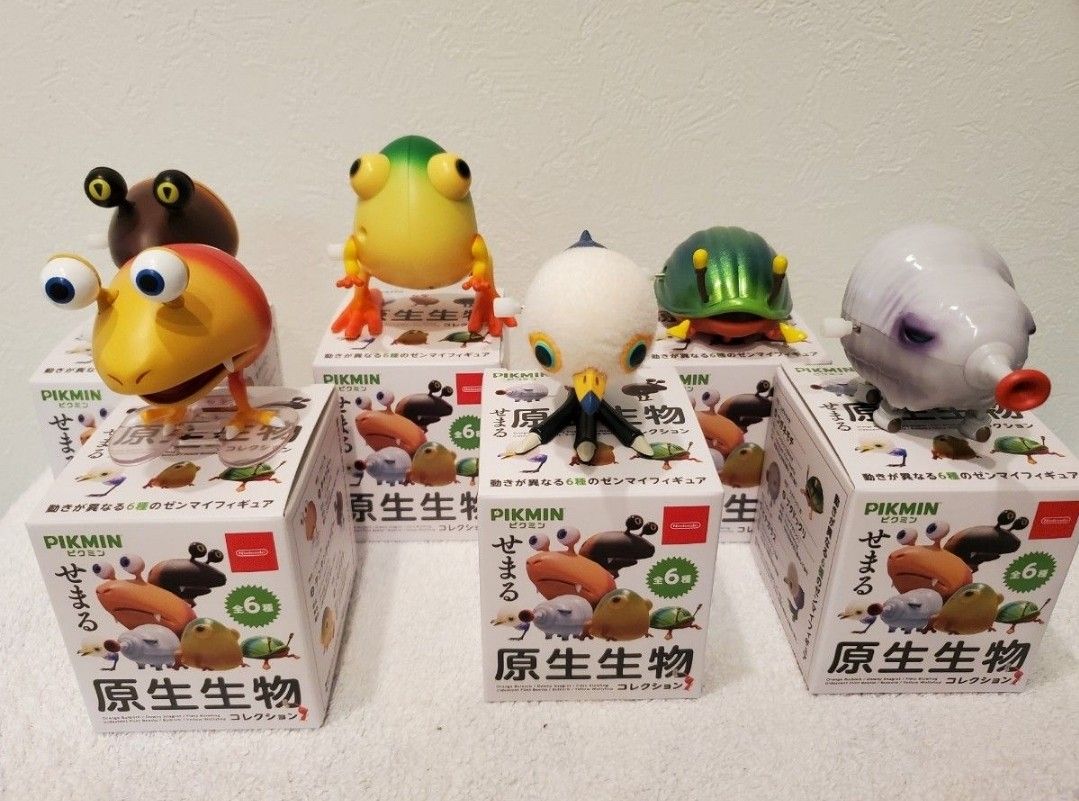 ピクミン4せまる原生生物コレクションコンプリートセット小箱付ニンテンドーストア限定任天堂ねじ巻きチャッピーガチャガチャswitch