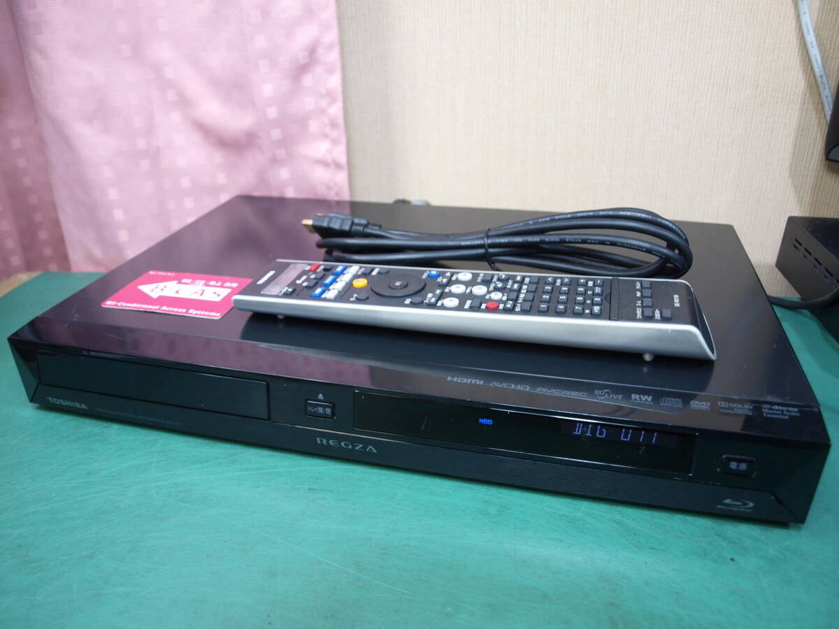東芝 HDD/BDレコーダー D-BZ510 RM0 B-CASリモコンHDMIケーブル付_画像2