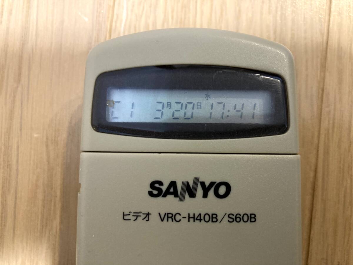 ★☆SANYO VZ-S60B 5倍モード S-VHSデッキ ET搭載 時短ビデオ 3次元DNR　正常動作確認済　中古 ☆★_画像10