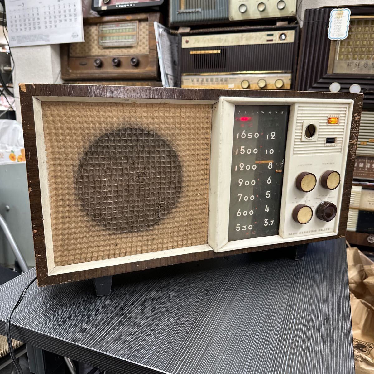 八欧電機 ゼネラル 6A330 真空管ラジオ アンティーク レトロ ラジオ 昭和レトロの画像1