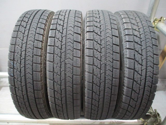 管理番号:R308 中古 スタッドレス 145/80R13 バリ山 冬4本価格！BS VRX 法人宛/営業所止め送料無料 N-BOX タント アルト_画像1