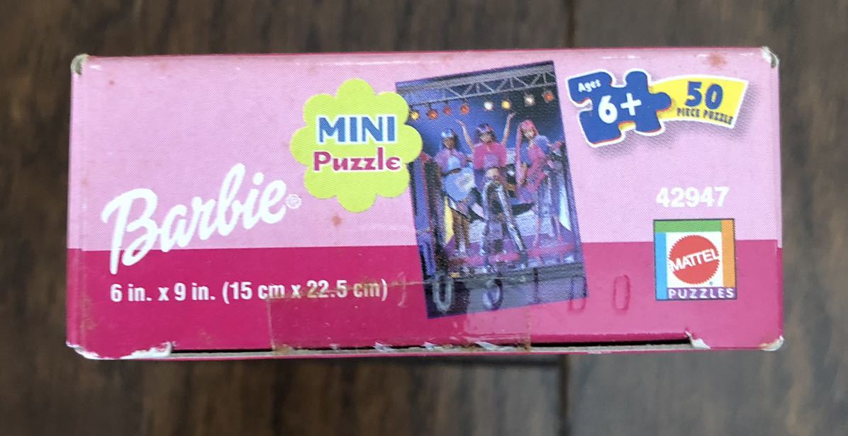 2001年 当時物 Barbie バービーミニパズル Mattel マテル 50ピース ビンテージ 極希少品_画像5