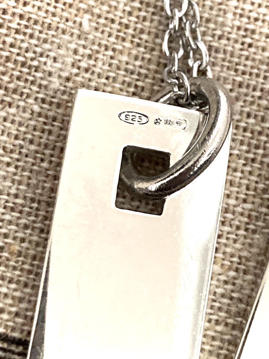 [ prompt decision / postage included ]GUCCI/ Gucci pair necklace tag / plate necklace / pendant ( chain 50cm)