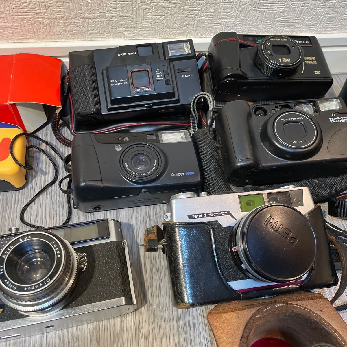 フィルムカメラ 各種おまとめセット！Nikon F-801s、PETRI、RICOH、Fuji、OLYMPUS などなど！の画像6