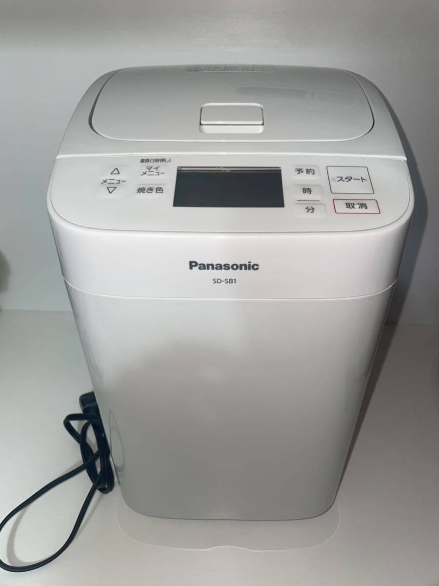 中古美品Panasonicホームベーカリー SD - SB1 パナソニック パン焼き機 家庭用 ホワイト _画像1