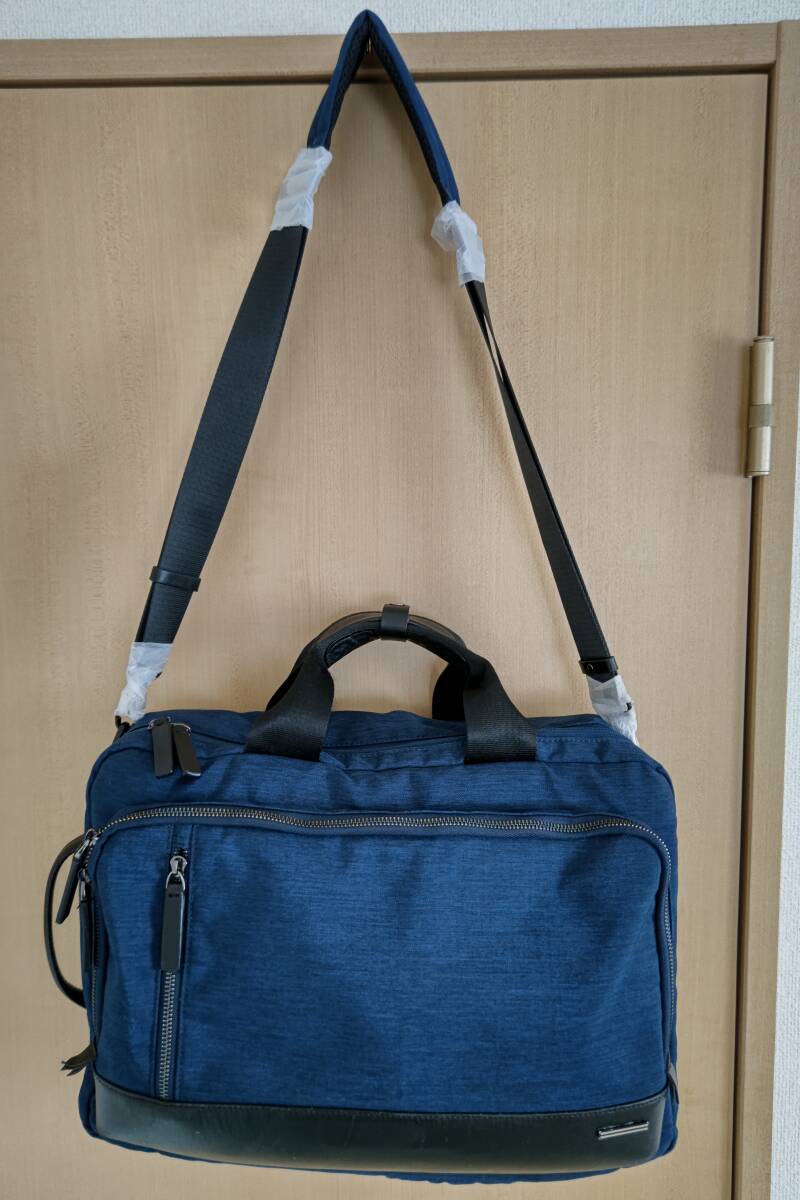  cheap selling out! [ Zero Halliburton ] ZERO HALLIBURTON used business bag light weight business 3way navy blue color 