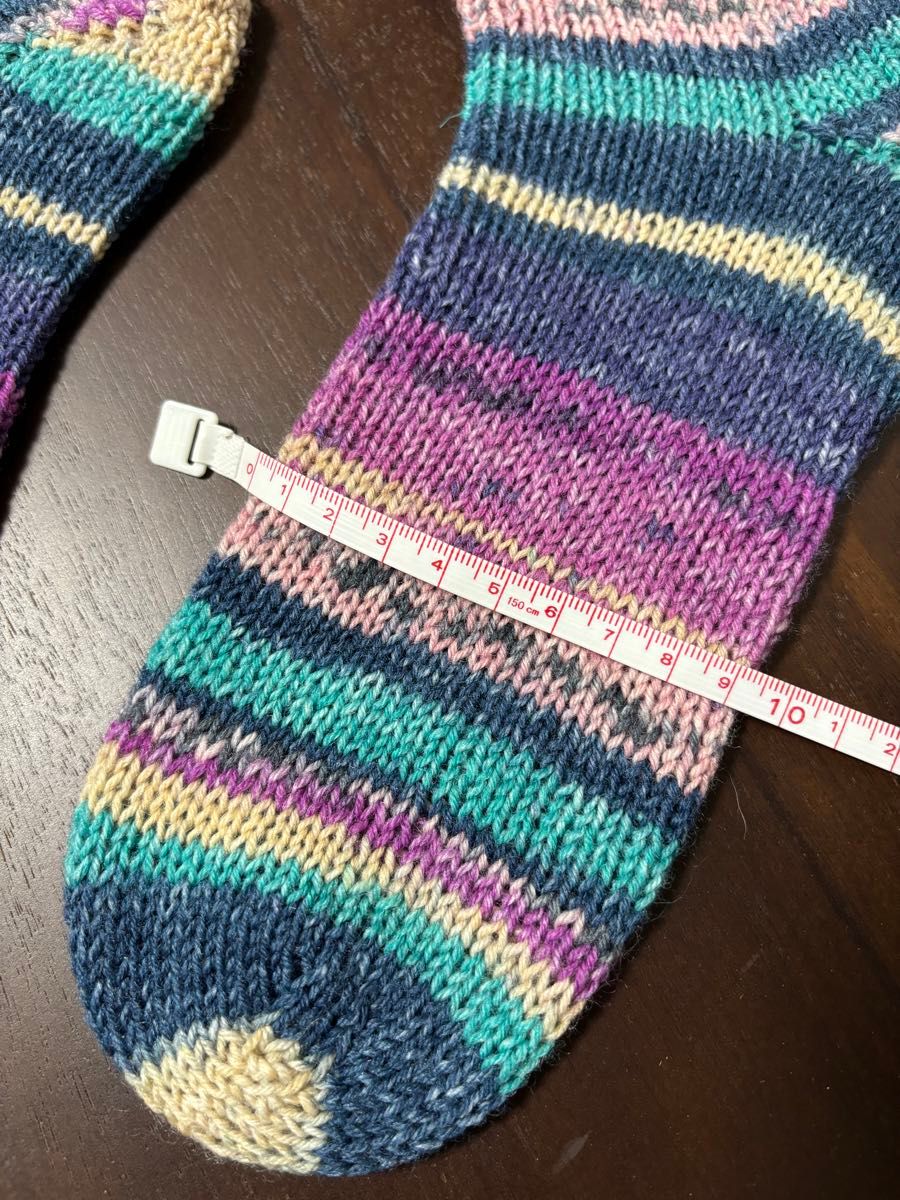 手編みの靴下　オパール毛糸使用　23.5cm前後 ハンドメイド