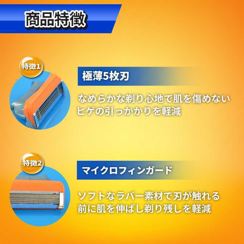 20個 ジレットフュージョン互換品 5枚刃 替え刃 髭剃り カミソリ 替刃 互換品 Gillette Fusion 剃刀 最安値 プログライド PROGLIDE_画像2