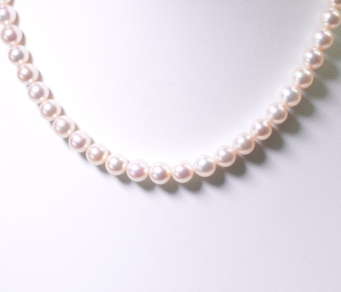Y-48☆SV あこや真珠 ネックレス（37.8g）日本宝石科学協会ソーティング付き_画像4