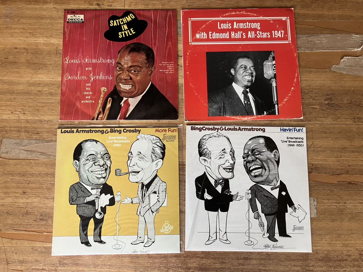 全て サッチモ（ルイ・アームストロング） ジャズ レコード10枚セット obi 帯付き LouisArmstrong Jazz ⑥の画像3