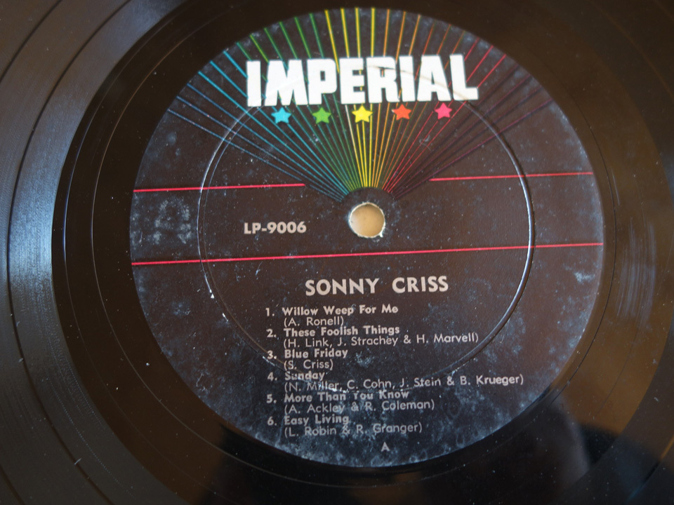 美盤 US初期プレス 深溝 Sonny Criss「JAZZ - U.S.A.」LP9006 IMPERIAL KennyDrew Barney Kessel_画像5