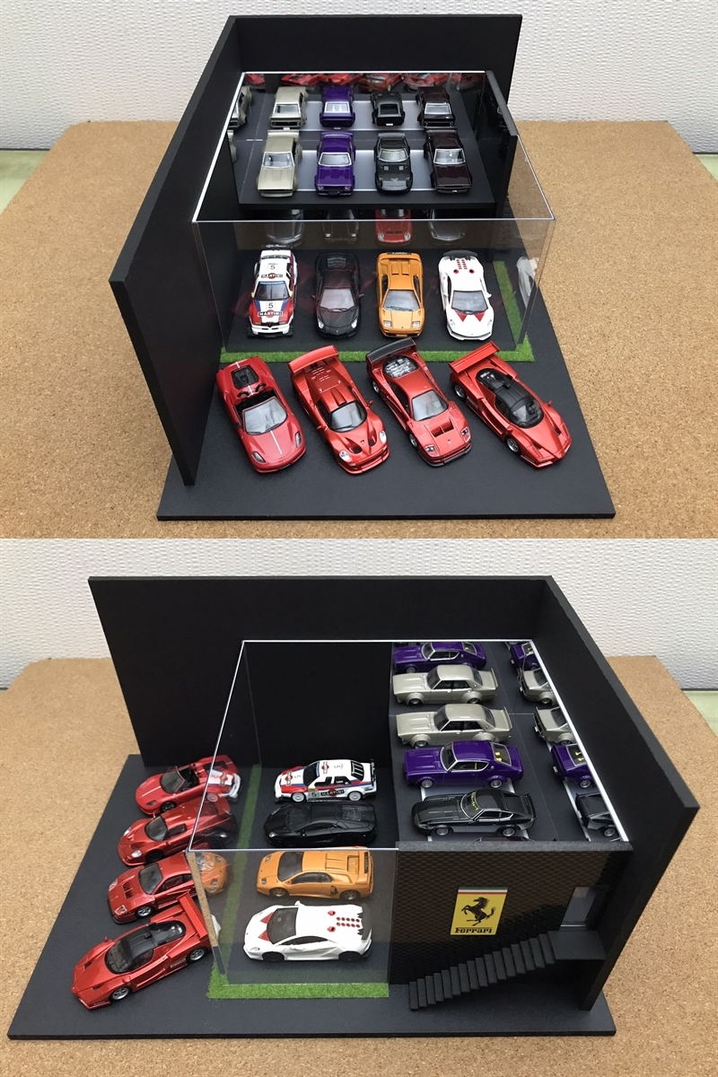 ミニカー専用ジオラマ 1/64 ショールームⅤ(光沢カーボン ミニカー専用ジオラマ 1/64 ショールームⅤ(光沢カーボン