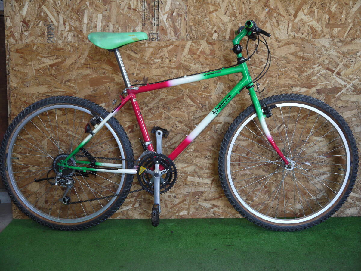:敷島自転車　ADVENTURE TANGEクロモリ　90年代 EXAGE400LX　アラヤ 3×7:_TANGEクロモリ