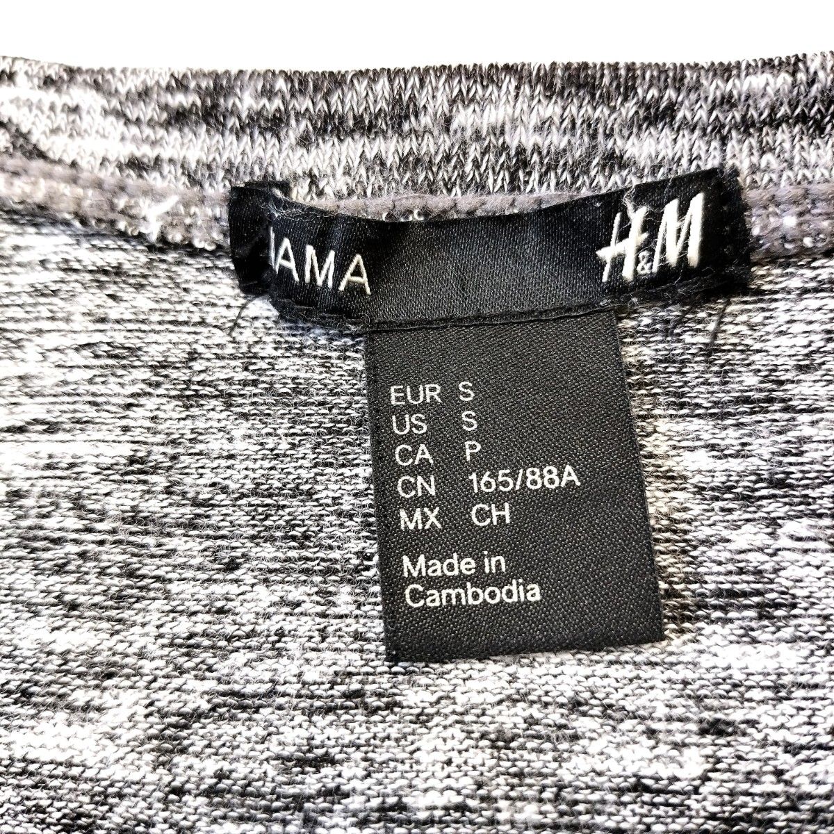 MAMA/H＆M/エイチ＆エム/裾絞り、リボンカットソー/七分袖/レディース