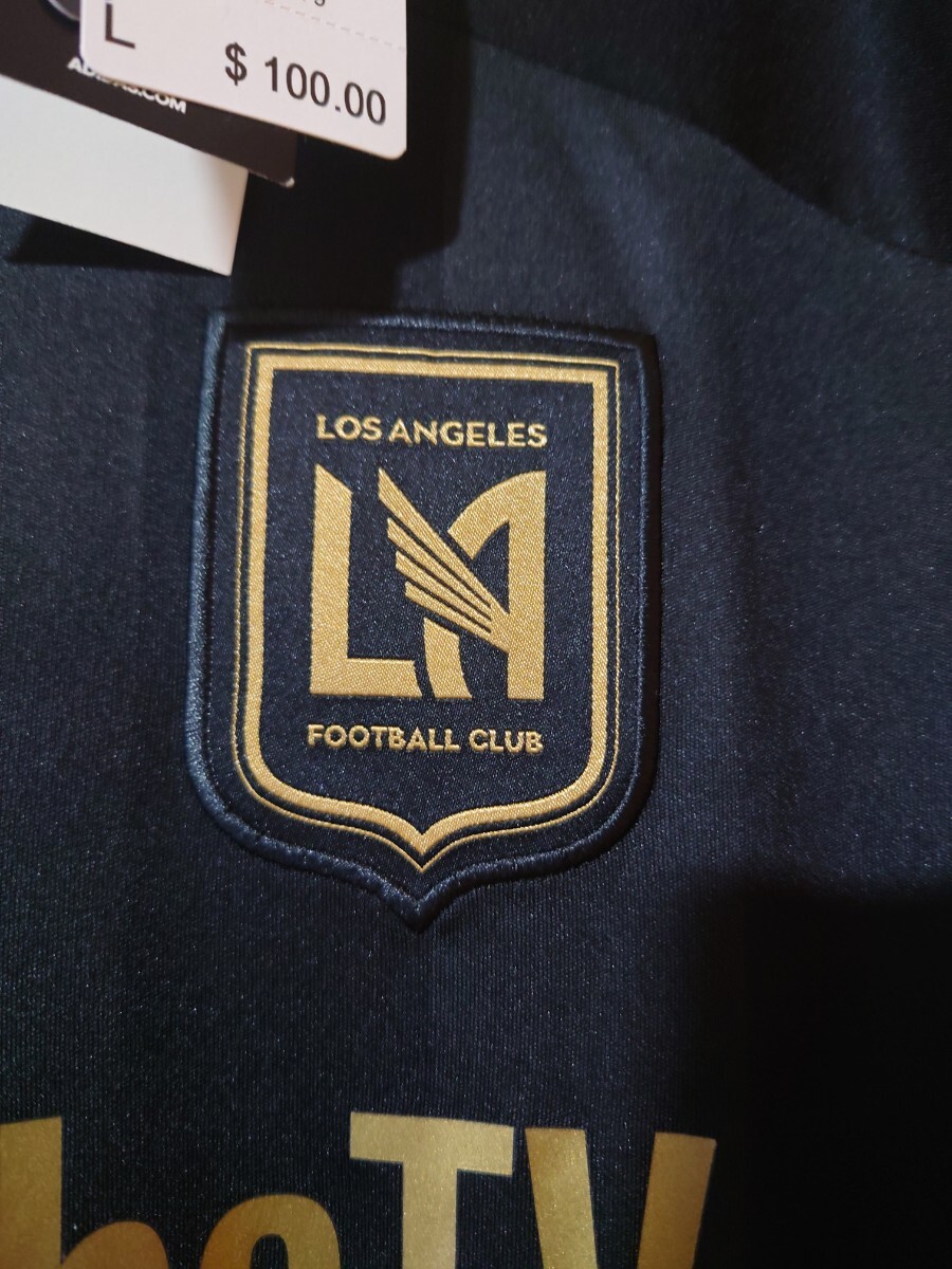 正規品 新品未使用　LAFC　ロサンゼルスFC 20-21 長袖　ユニフォーム　#10 カルロスベラ　adidas　MLS YouTube_画像7