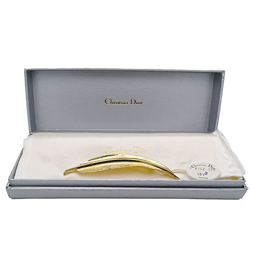  Christian Dior Christian Dior брошь бренд аксессуары Gold leaf модный 