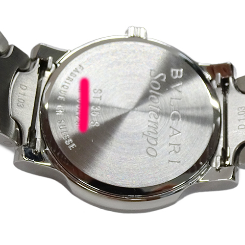  BVLGARY BVLGARI часы мужской бренд Solotempo Date кварц QZ нержавеющая сталь SS ST35S серебряный черный отполирован 