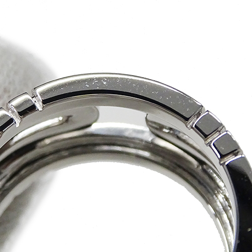ブルガリ BVLGARI リング レディース メンズ ブランド 指輪 750WG ダイヤモンド パレンテシ ホワイトゴールド #54 約13.5号 磨き済み_画像7