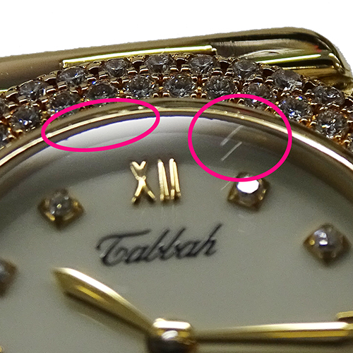 タバー TABBAH 時計 レディース ブランド ベレ BERET ダイヤモンド クオーツ QZ 18K 750YG 金無垢 ゴールド 磨き済み