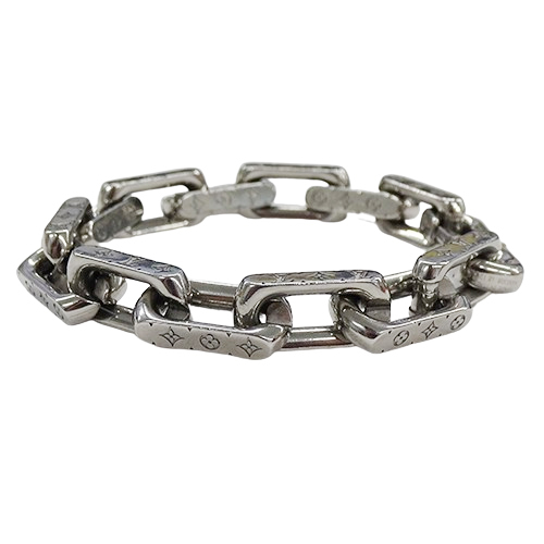  Louis * Vuitton LOUIS VUITTON bracele men's brand bracele * chain monogram M size silver M00308 LE1201